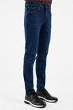 Navy Blue 5 Pocket Slim Fit Cotton Gabardine Pants (Model 1023255160)