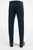 Navy Gabardine Cotton 5 Pocket Straight Leg Slim Fit Denim Pants 1023255164