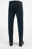 Navy Blue 5 Pocket Straight Leg Slim Fit Cotton Gabardine Pants (Model 1023255164)