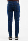Navy Blue 5 Pocket Slim Fit Cotton Gabardine Pants (Model 1023255160)