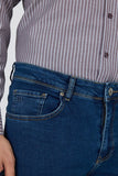 Gabardine Cotton 5 Pocket Straight Leg Slim Fit Denim Pants 1023250155