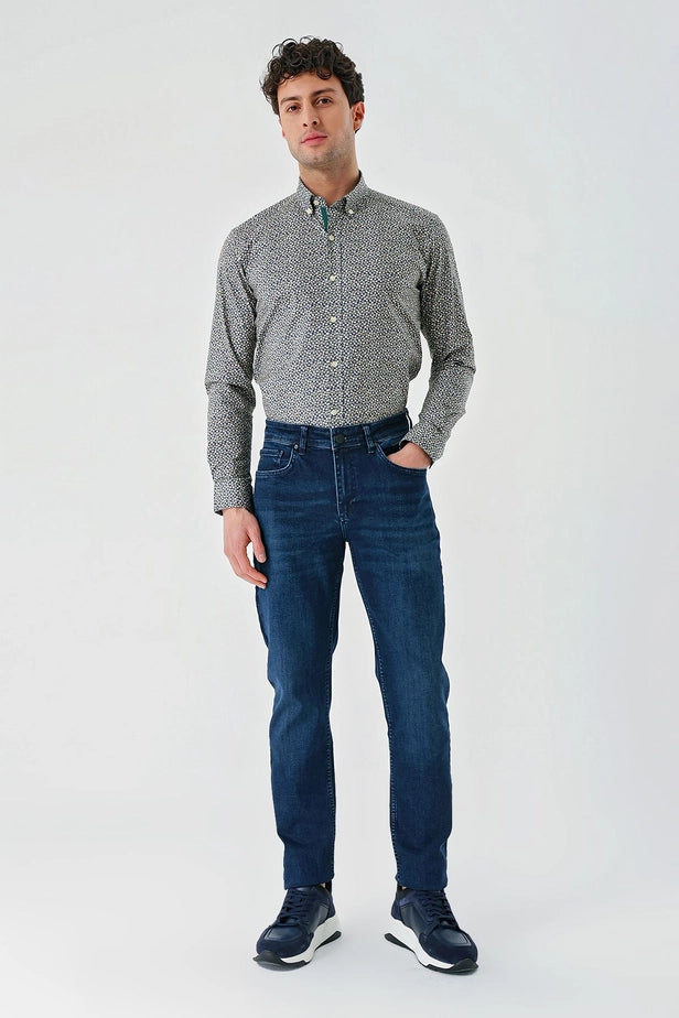 IMZA Men's Gabardine Slim Fit 5-Pocket Casual Pants – 1023240152