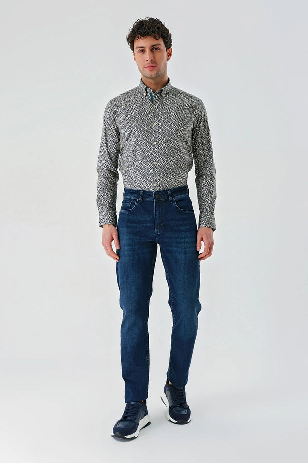 IMZA Men's Gabardine Slim Fit 5-Pocket Casual Pants – 1023240152