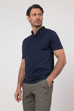Short Sleeve Italian Collar Pocketless Standard Fit T-Shirt 1011260150