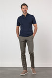 Short Sleeve Italian Collar Pocketless Standard Fit T-Shirt 1011260150