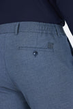 Self-Patterned Side Pocket Slim Fit Jogger Trousers 1003250161