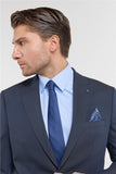 IMZA Men's Self-Patterned Peak Lapel Slim Fit Stretch Classic Suit – 1001260158