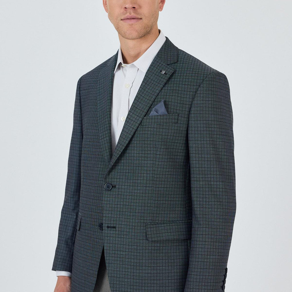 Navy Blue Mono Lapel Comfort Fit Classic Jacket – 4 Drop, Full Lining (Model 1002250157)