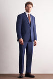Mono Collar Self Stripe Comfort Fit Classic Suit – 4 Drop (Model 1001255159)