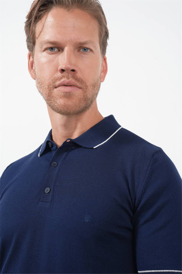 IMZA Men's Short-Sleeve Knitted Cotton Polo – 1012260151