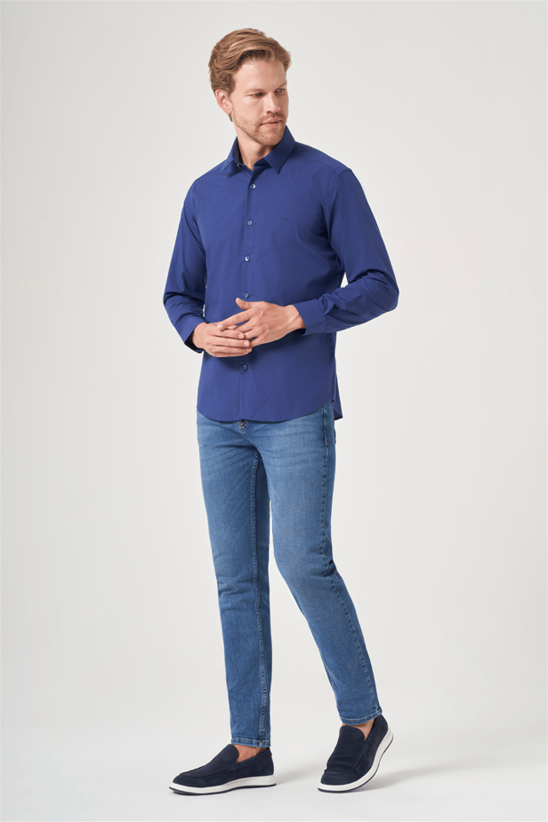 IMZA Men's Fil-a-Fil Slim Fit Classic Shirt – 1004260181