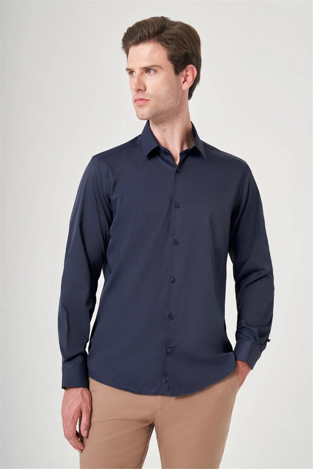 IMZA Men's Water-Repellent Stretch Slim Fit Classic Shirt – 1004260234