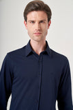IMZA Men's Tulum Collar Knitted Slim Fit Classic Shirt – 1004260208