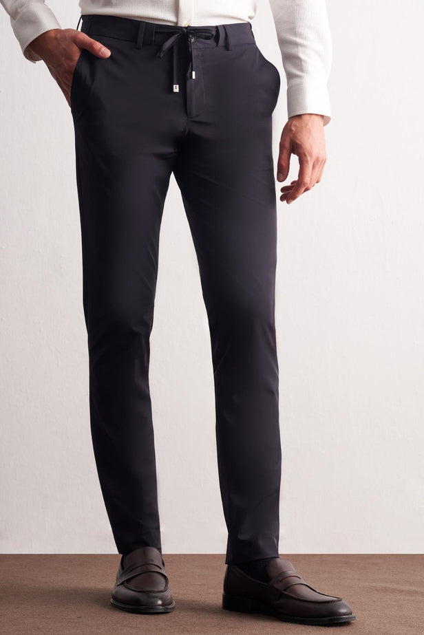 Side Pocket Straight Leg Slim Fit Chino Casual Trousers (Model 1003255158)