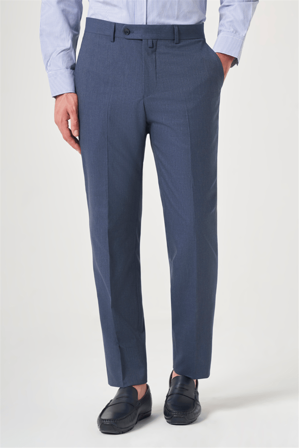 IMZA Men's Fil-a-Fil Slim Fit Stretch Classic Trousers – 1003260152