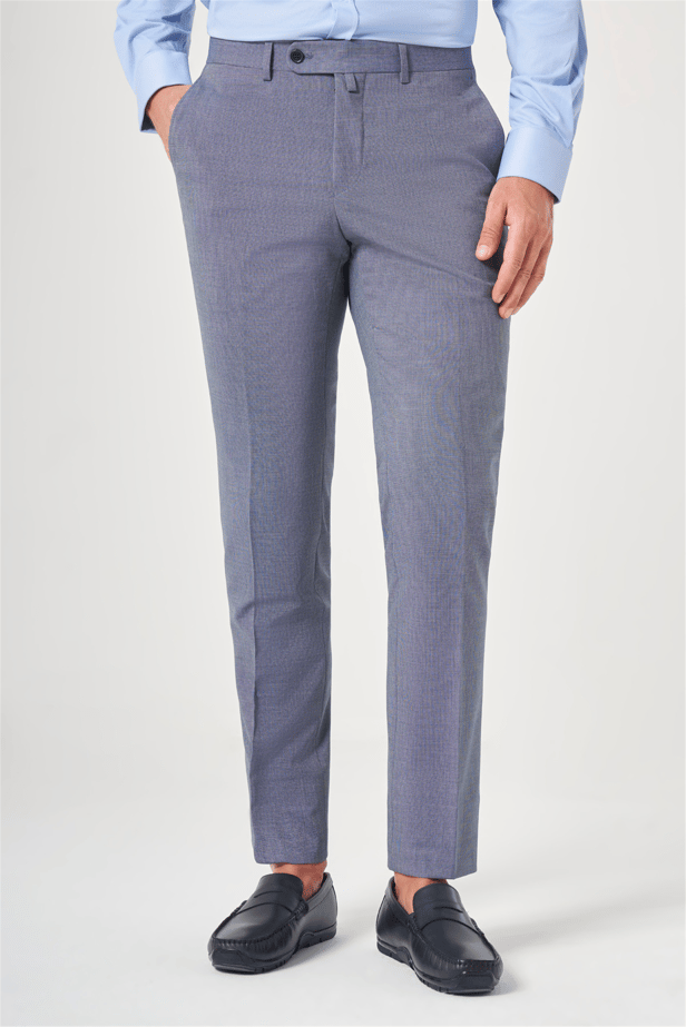 IMZA Men's Fil-a-Fil Slim Fit Stretch Classic Trousers – 1003260152