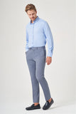 IMZA Men's Fil-a-Fil Slim Fit Stretch Classic Trousers – 1003260152