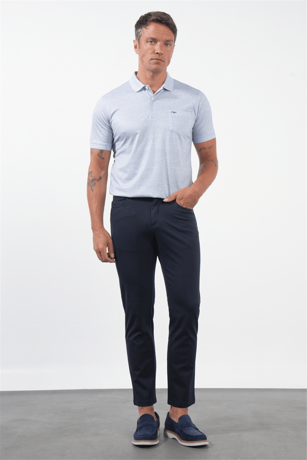 IMZA Men's Knitted Slim Fit Casual 5-Pocket Pants – 1003260906