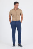 Side Pocket Casual Slim Fit Trousers 1003250163