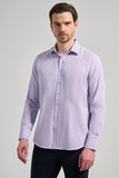 Stiff Collar Plain Classic Cotton Slim Fit Shirt 1004250214