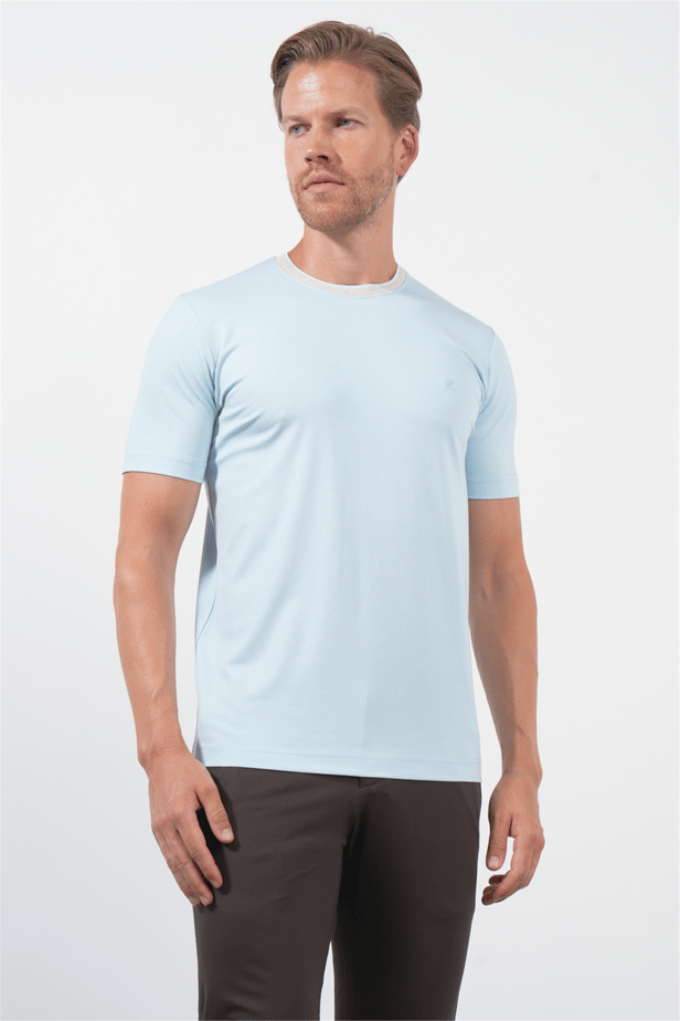 IMZA Men's Crew Neck Knitted Standard Fit T-Shirt – 1011260168