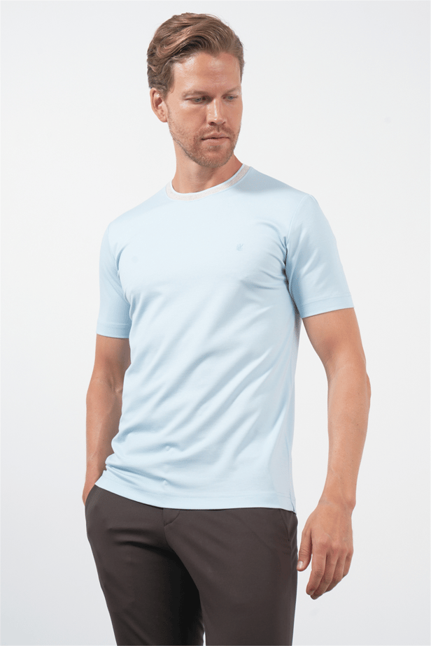 IMZA Men's Crew Neck Knitted Standard Fit T-Shirt – 1011260168