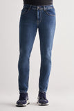 Gabardine 5-Pocket Straight Leg Slim Fit Cotton Denim Trousers (Model 1023255152)