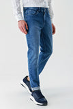 Gabardine Cotton 5 Pocket Slim Fit Casual Denim Pants 1023240154