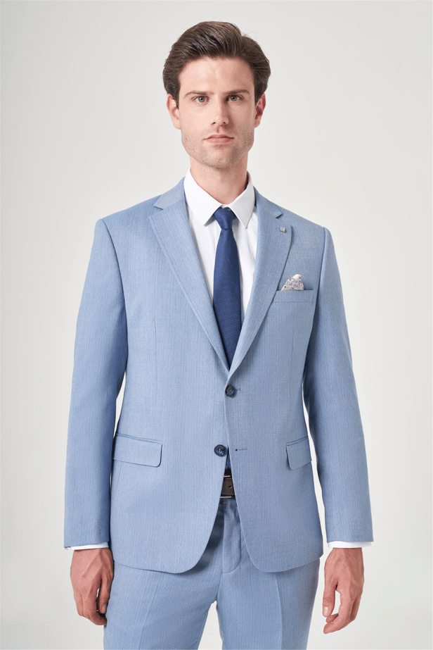 IMZA Men's Striped Slim Fit Classic Suit – 1001260901