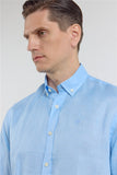 IMZA Men's 100% Linen Button-Down Slim Fit Shirt – 1004260161