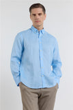 IMZA Men's 100% Linen Button-Down Slim Fit Shirt – 1004260161
