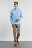 IMZA Men's 100% Linen Button-Down Slim Fit Shirt – 1004260161