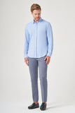 IMZA Men's Tulum Collar Knitted Slim Fit Classic Shirt – 1004260208
