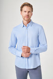 IMZA Men's Tulum Collar Knitted Slim Fit Classic Shirt – 1004260208