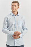 Long Sleeve Hard Collar Pocket Comfort Fit Shirt 1004240051