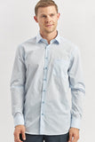 Long Sleeve Hard Collar Pocket Comfort Fit Shirt 1004240051