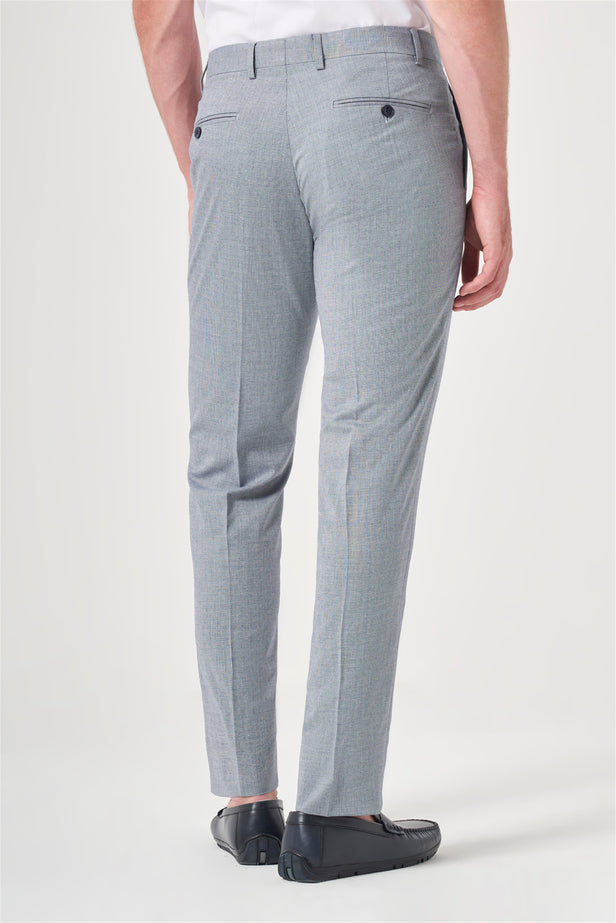 IMZA Men's Fil-a-Fil Slim Fit Stretch Classic Trousers – 1003260152
