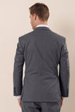 Gray Notch Lapel Lined Double Vent 4 Drop Comfort Fit Classic Suit 1001230172