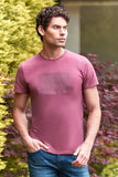 Short Sleeve Printed Crew Neck Pocket Slim Fit Cotton T-Shirt 1011240181