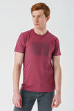 Short Sleeve Printed Crew Neck Pocket Slim Fit Cotton T-Shirt 1011240181