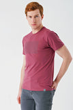 Short Sleeve Printed Crew Neck Pocket Slim Fit Cotton T-Shirt 1011240181