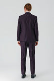 Gabardine Peak Lapel Suit with Vest 6 Drop Slim Fit Classic Suit 1001240187