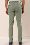 Side Pocket Striped Textured Slim Fit Cotton Jogger Trousers 1003230159