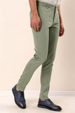Side Pocket Striped Textured Slim Fit Cotton Jogger Trousers 1003230159