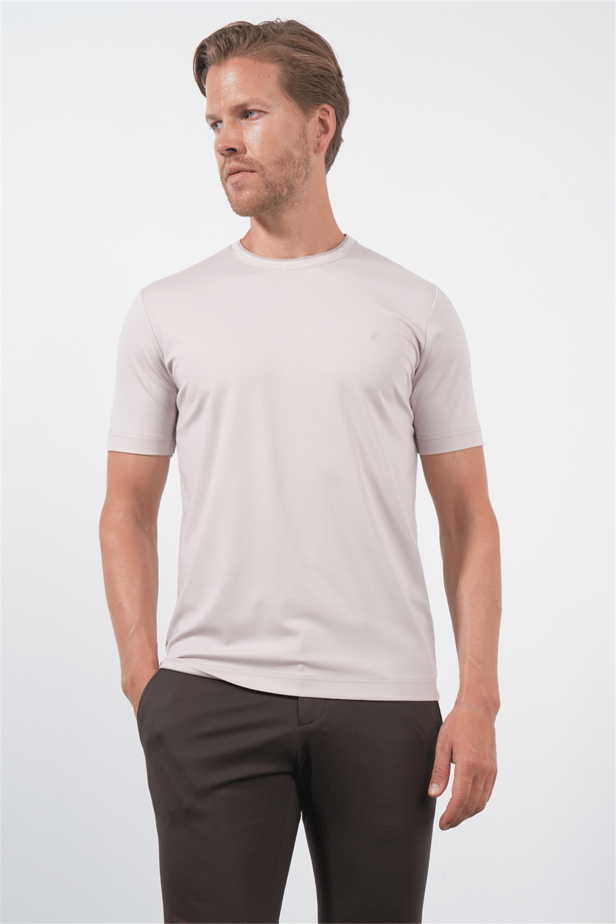 IMZA Men's Crew Neck Knitted Standard Fit T-Shirt – 1011260168