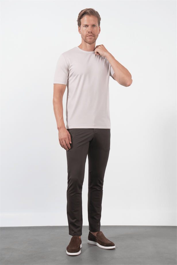 IMZA Men's Crew Neck Knitted Standard Fit T-Shirt – 1011260168