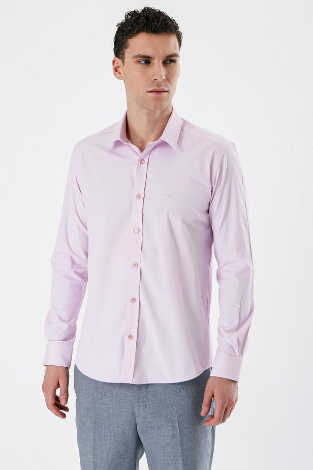 IMZA Men's Dobby Slim Fit Stretch Classic Shirt – 1004240193