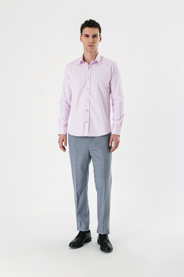 IMZA Men's Dobby Slim Fit Stretch Classic Shirt – 1004240193