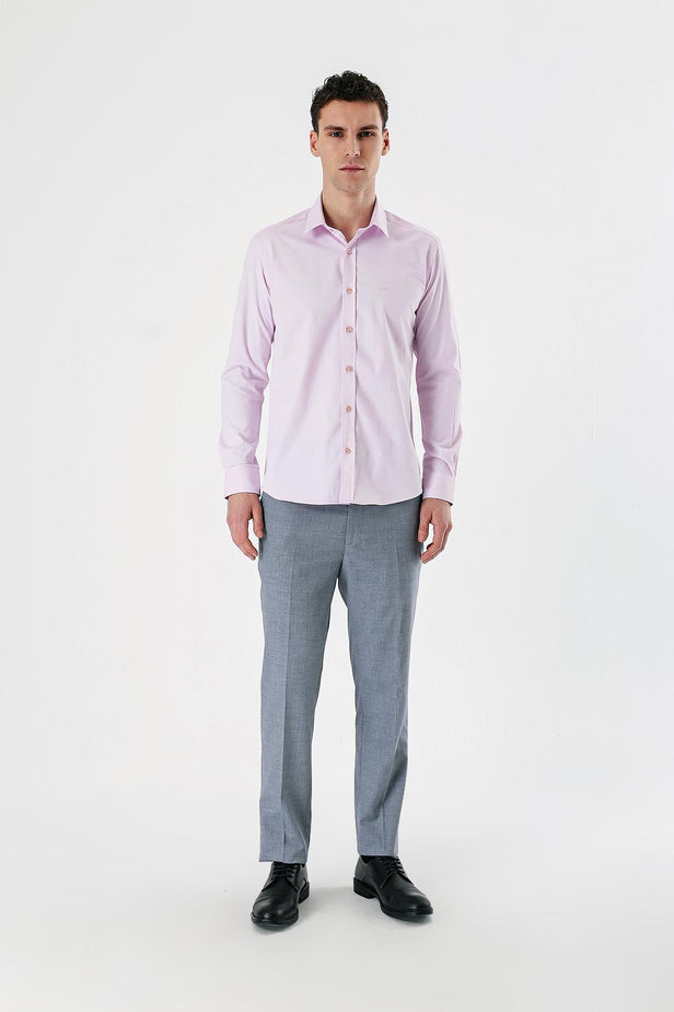 IMZA Men's Dobby Slim Fit Stretch Classic Shirt – 1004240193