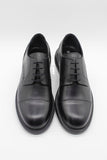 Black 100% Leather Analin Lace-Up Classic Shoes 1033245179